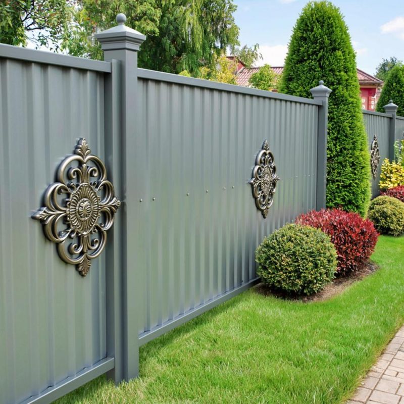 Преобразование забора из профнастила