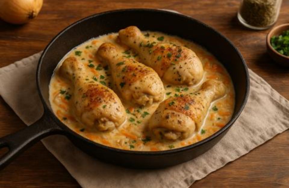 Теплый уют на вашем столе: как приготовить курицу в сметанном соусе