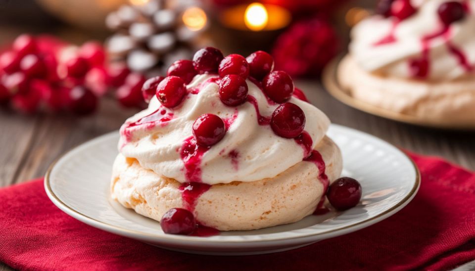Безе с клюквой: легкость, которая манит вкусом
