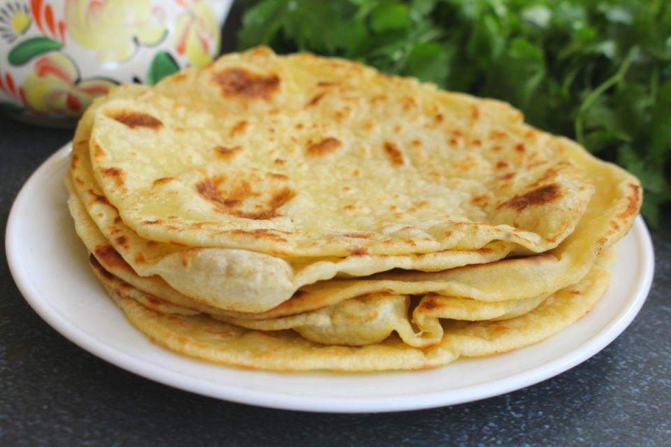 Заварные лепешки на сковороде