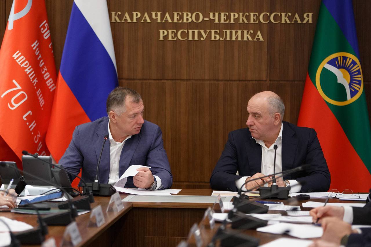 Состоялось совещание с Вице-премьером РФ Маратом Хуснуллиным по вопросам социально-экономического развития Карачаево-Черкесии