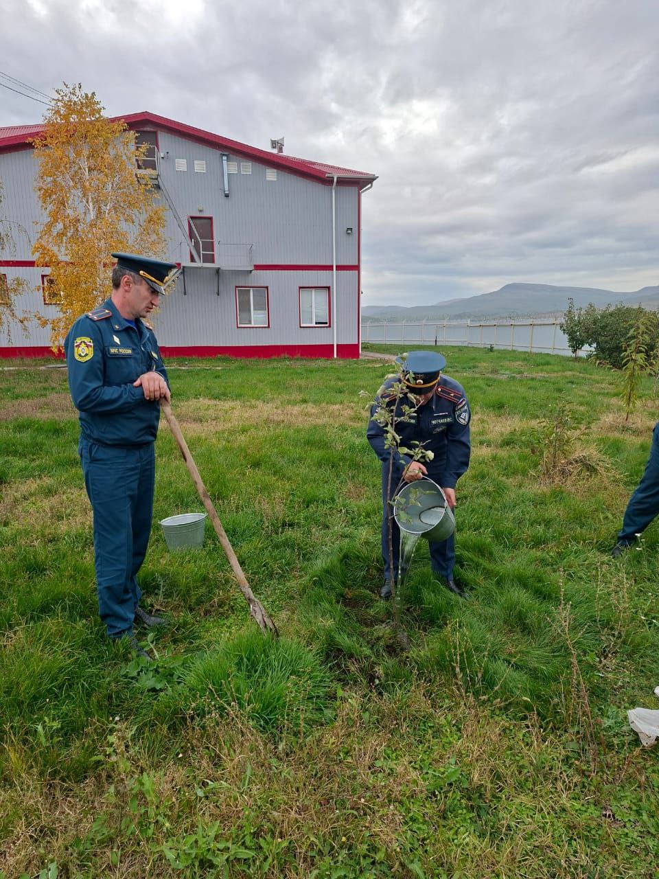 Сотрудники МЧС России провели акцию по высадке плодовых деревьев в Малокарачаевском районе Сотрудники МЧС России провели акцию по высадке плодовых деревьев в Малокарачаевском районе