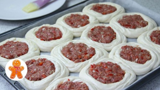 Пирожки, как в детстве: слоеные шедевры с мясной начинкой, которые покорят всех