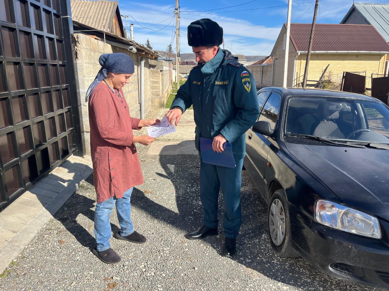 Жителям Малокарачаевского района рассказали о правилах пожарной безопасности в отопительный сезон