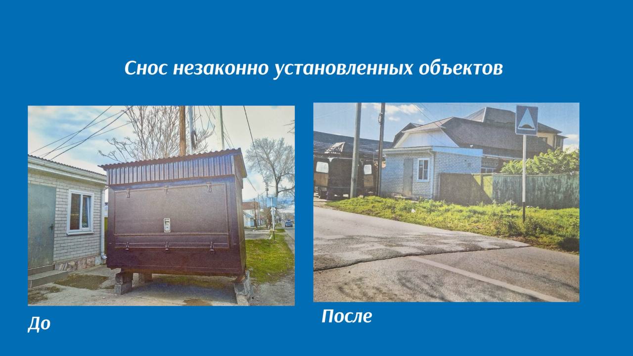 Алексей Баскаев: Свыше 270 незаконно установленных объектов снесли в Черкесске с начала года