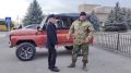 Сегодня от здания администрации Адыге-Хабльского района отправился в путь внедорожник – легендарный УАЗ-469