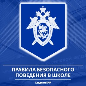 В преддверии окончания зимних каникул следственное управление СКР по республике предлагает ознакомиться с основными правилами безопасного поведения учащихся в школах