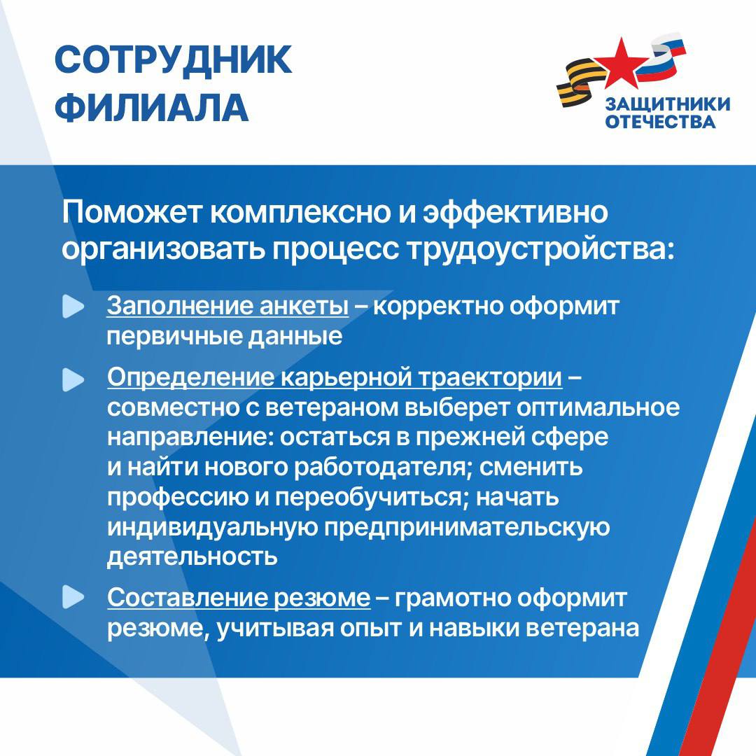 Трудоустройство для героев – это возможность найти опору в жизни и новые пути развития Трудоустройство для героев – это возможность найти опору в жизни и новые пути развития