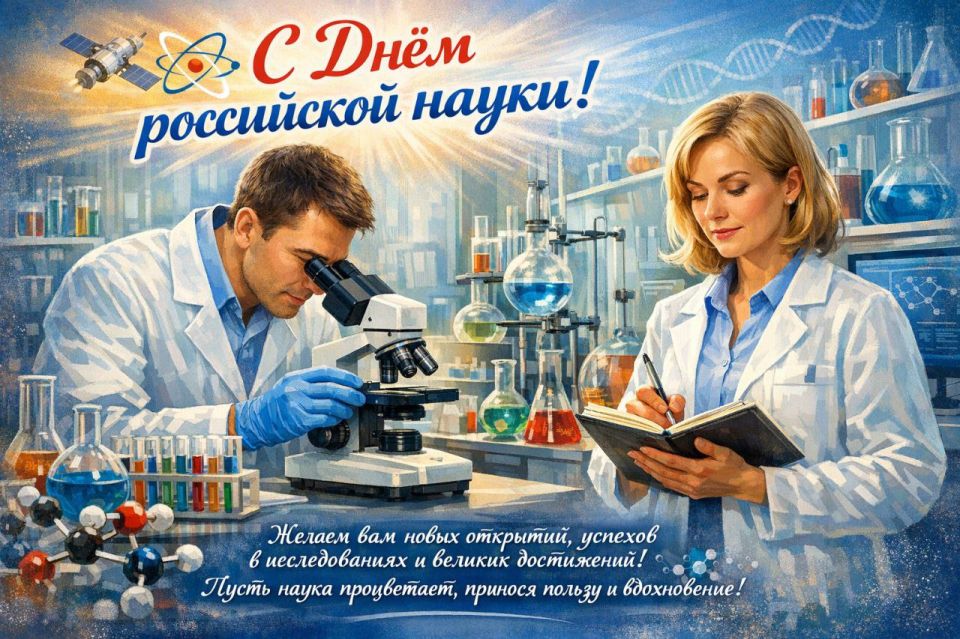 ЕЖЕГОДНО В РОССИИ 8 ФЕВРАЛЯ ОТМЕЧАЕТСЯ ДЕНЬ РОССИЙСКОЙ НАУКИ!