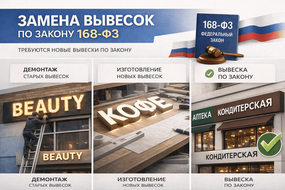 Закон о вывесках: что необходимо знать бизнесу, чтобы избежать штрафов