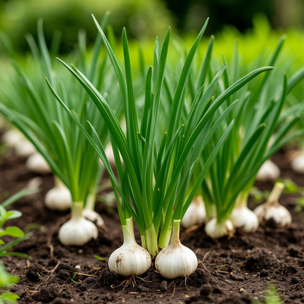 Чеснок в июне: секреты успешного урожая зелени к осени