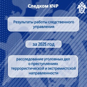 Региональным следственным управлением обобщены результаты расследования преступлений террористического характера и экстремистской направленности за 2025 год