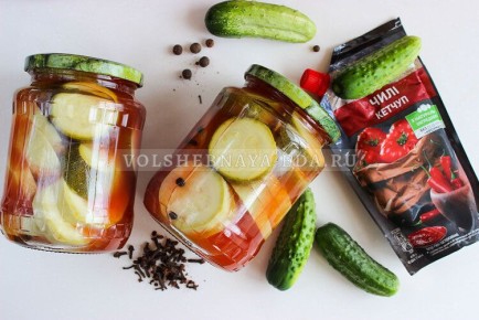 Кабачки в Кетчупе Чили — Зимняя Закуска на Все Времена