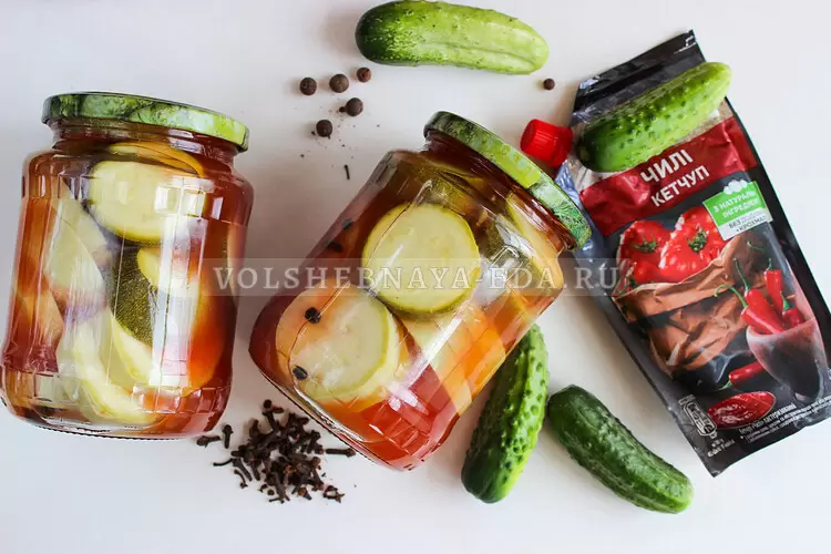 Кабачки в Кетчупе Чили — Зимняя Закуска на Все Времена