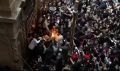 Благодатный огонь сошел в храме Гроба Господня в Иерусалиме
