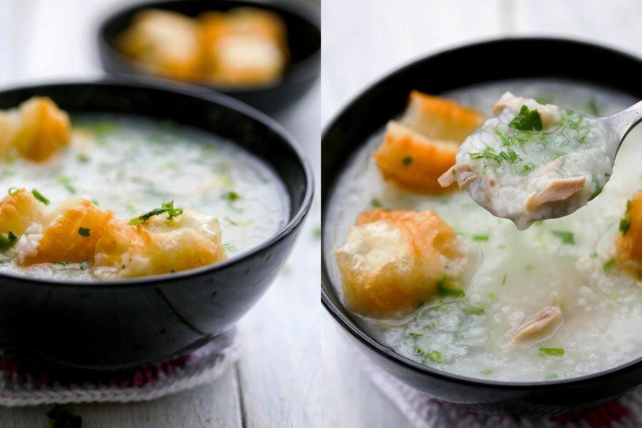 Рисовая каша с курицей: Традиционный китайский завтрак