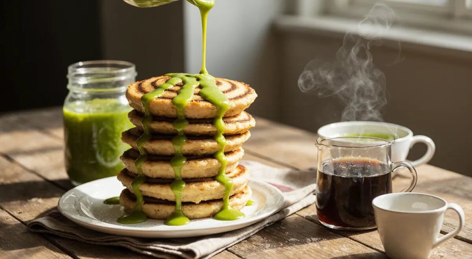 Зеленая сгущенка с мятным оттенком и природным хлорофиллом